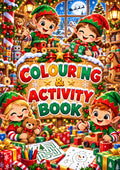 Christmas Elves Colouring & Activity Book cover option