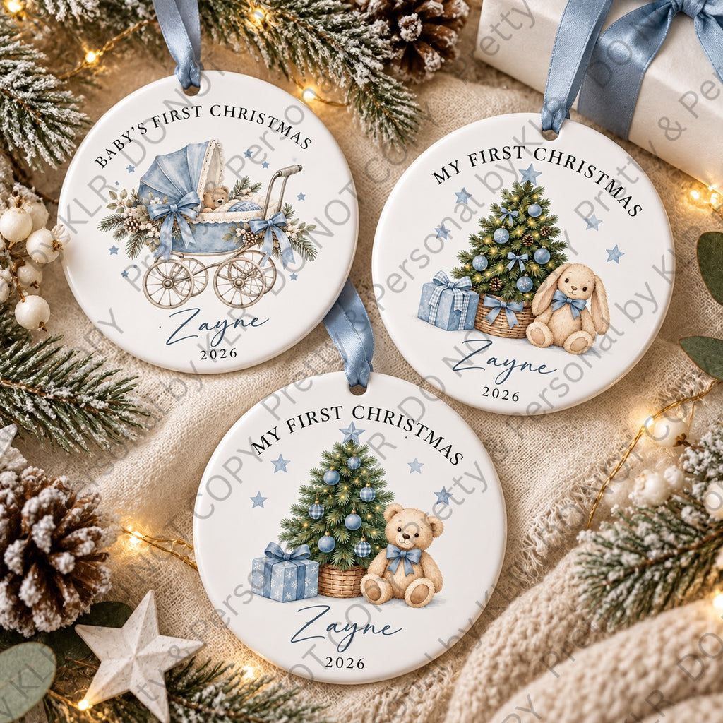 Baby boy first Christmas designs 10 to 12
