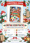Traditional Christmas Scissor Practice Book cover option
