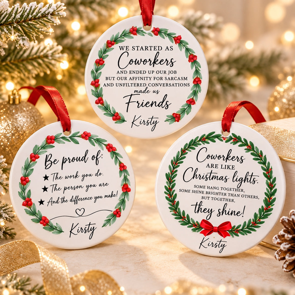 Coworker bauble designs 4 to 6