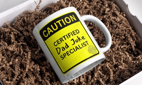 Dad joke mug design 2: Certified Dad Joke Specialist