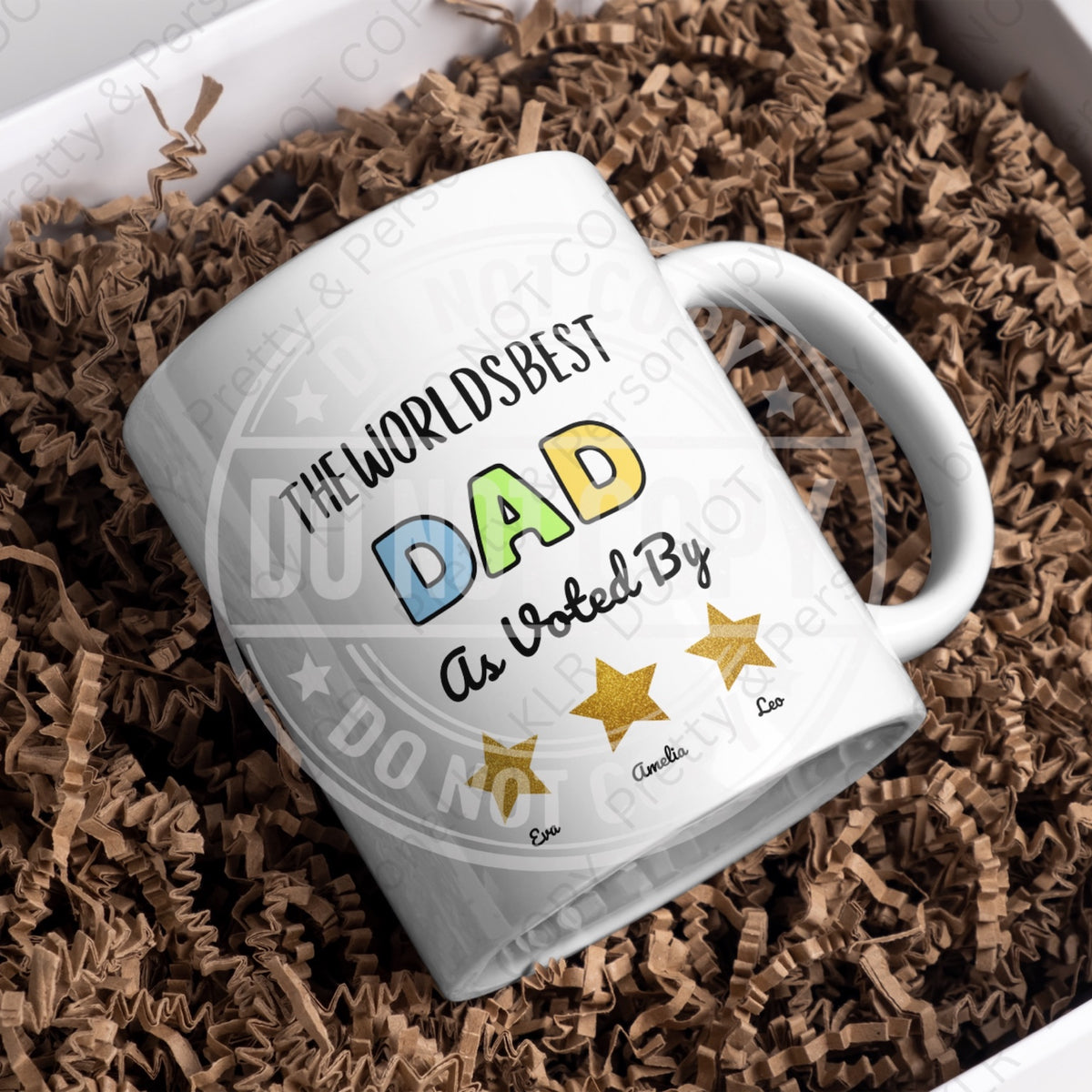World's Best Dad personalised mug