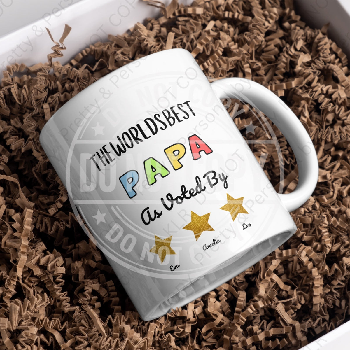 World's Best Papa personalised mug