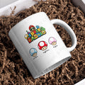 Super Daddio personalised gaming dad mug with three children's names