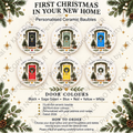 First Christmas in your new home bauble door colours – 7.5 cm