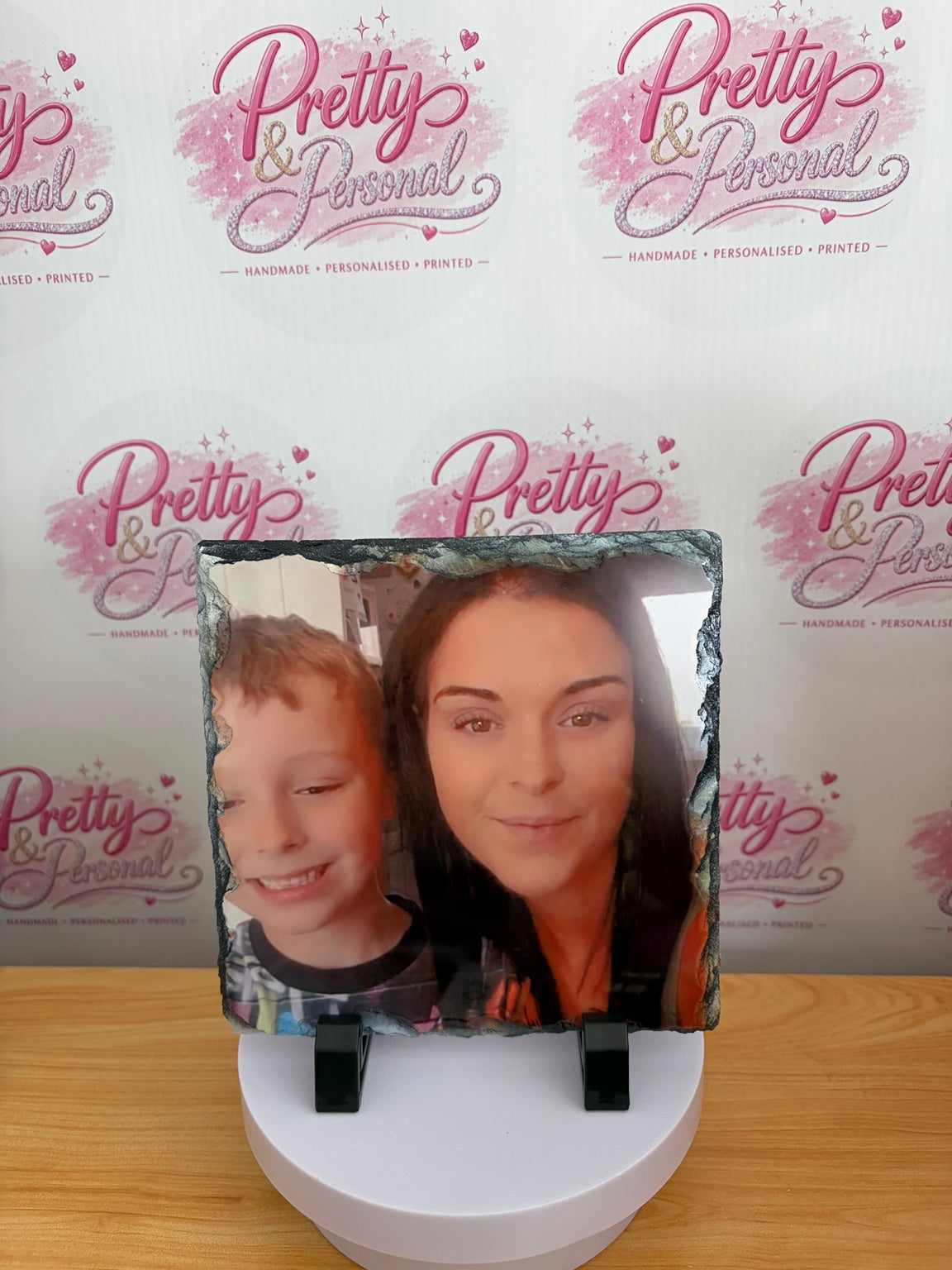 Personalised family photo slate