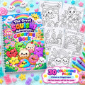 The Great Squishy Adventure A4 spiral colouring book with 30 pages