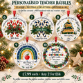 Teacher bauble classic options 6 to 10 – 7.5 cm