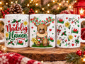 Welsh Christmas reindeer mug — nadolig-llawen